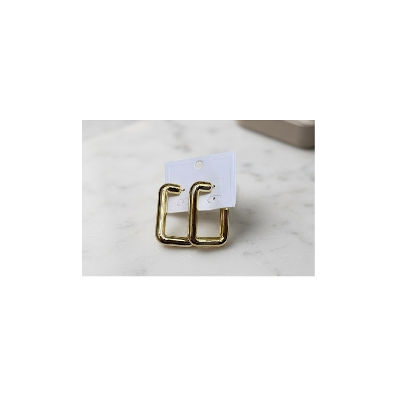 Argola folheado a prata e dourado