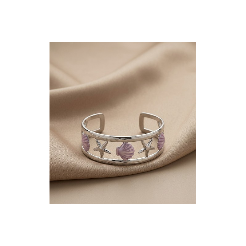 Bracelete folheado fundo do mar