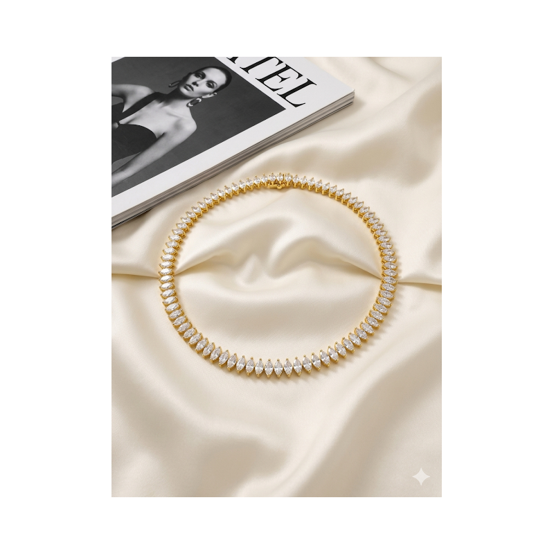 chokers cravejadas com zircônias