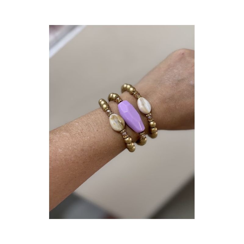 Trio de pulseira varias cores