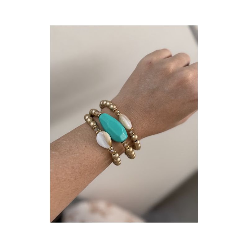 Trio de pulseira varias cores